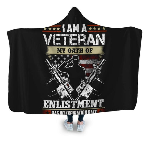 Pro Veteran 28 Hooded Blanket - Adult / Premium Sherpa