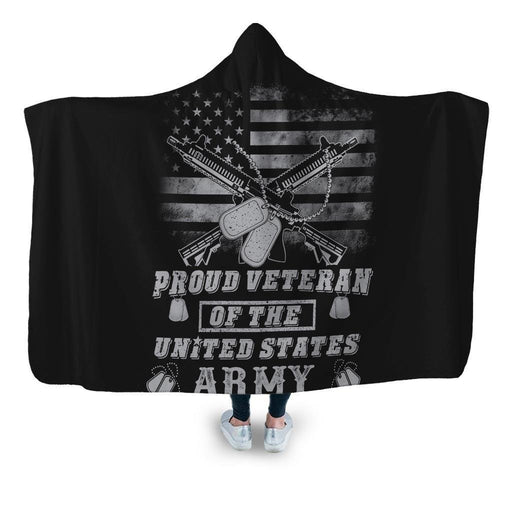Pro Veteran 5 Hooded Blanket - Adult / Premium Sherpa