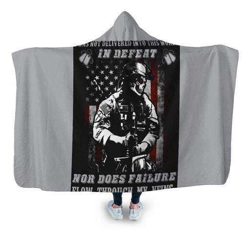 Pro Veteran 7 Hooded Blanket - Adult / Premium Sherpa
