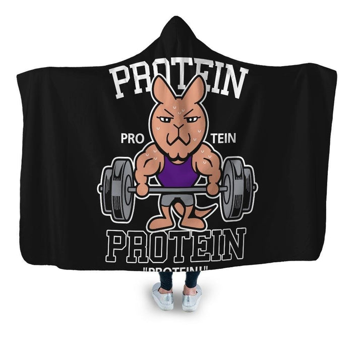 Protein Gym Hooded Blanket - Adult / Premium Sherpa