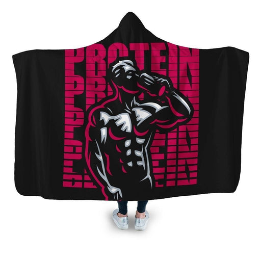 Protein Hooded Blanket - Adult / Premium Sherpa