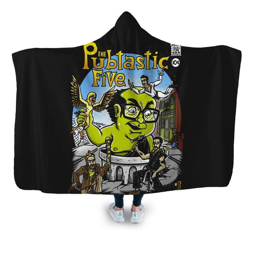 Pubtastic Five Hooded Blanket - Adult / Premium Sherpa