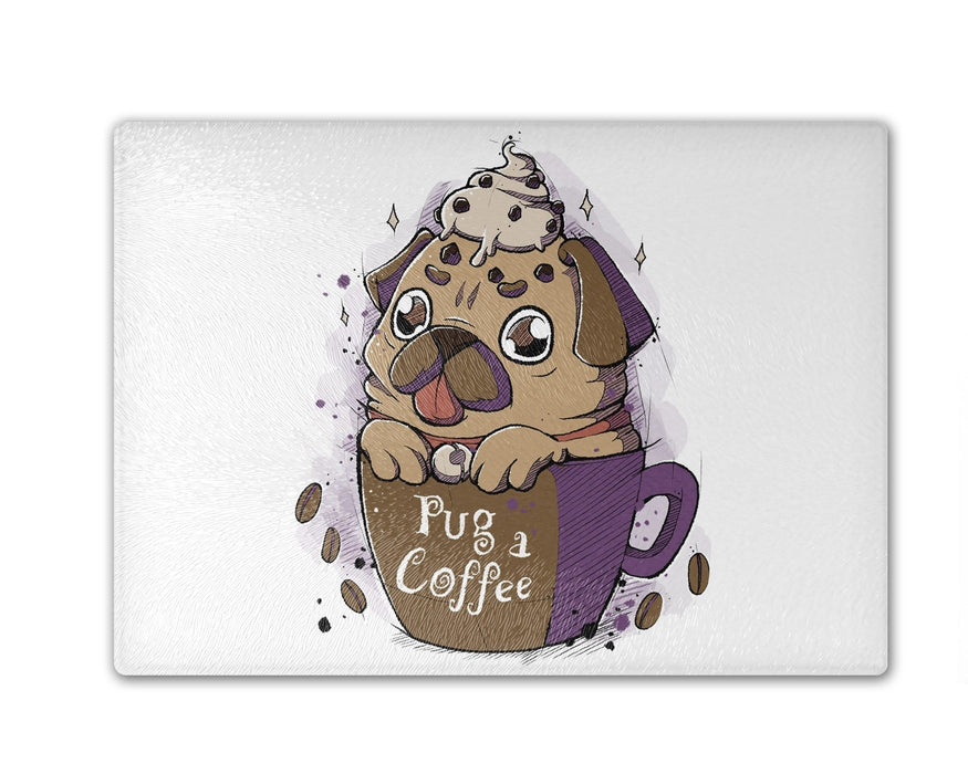 Pug Of Coffee Cutting Board