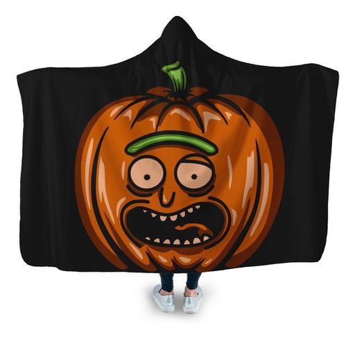Pumpkin Rick Hooded Blanket - Adult / Premium Sherpa