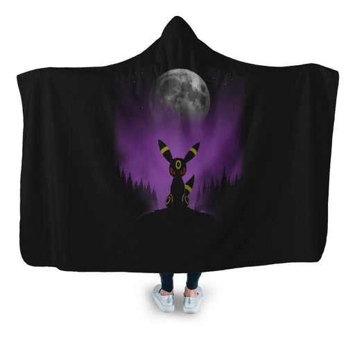 Pure Dark Type Hooded Blanket - Adult / Premium Sherpa