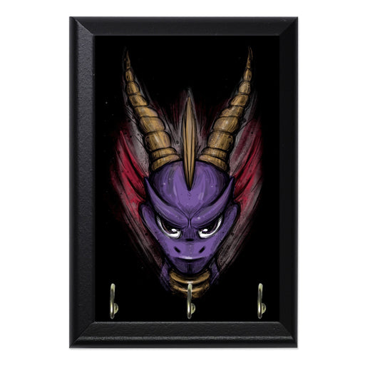 Purple Dragon Key Hanging Plaque - 8 x 6 / Yes