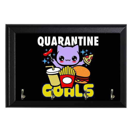 Quarantine Goals Key Hanging Plaque - 8 x 6 / Yes