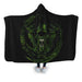 Queen Green Hooded Blanket - Adult / Premium Sherpa