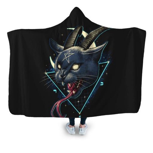 Rad Devil Cat Hooded Blanket - Adult / Premium Sherpa
