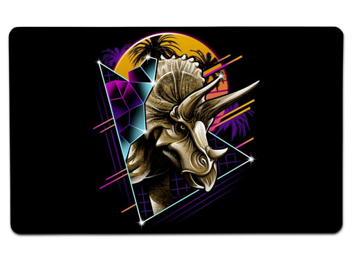 Rad Triceratops Large Mouse Pad
