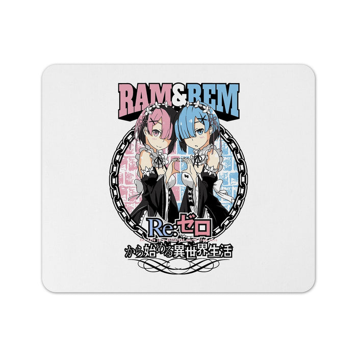 Ram Rem 2 Anime Mouse Pad