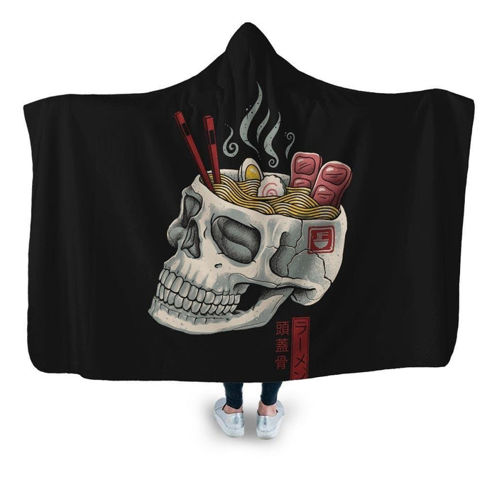 Ramen Skull Hooded Blanket - Adult / Premium Sherpa