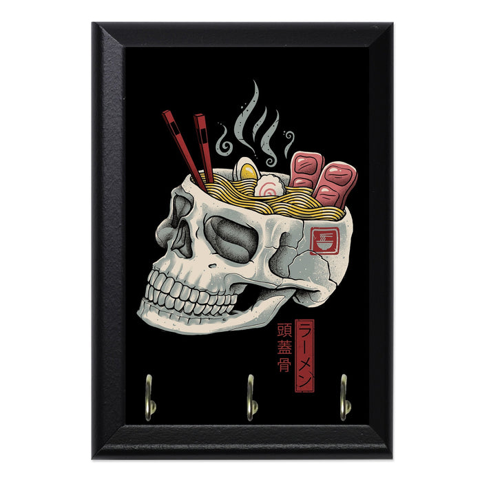 Ramen Skull Wall Plaque Key Holder - 8 x 6 / Yes