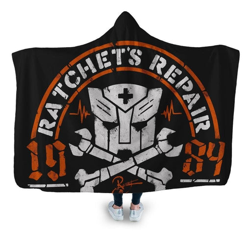 Ratchets Repair Hooded Blanket - Adult / Premium Sherpa