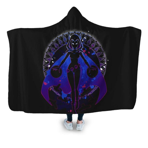 Raven Shadow Hooded Blanket - Adult / Premium Sherpa