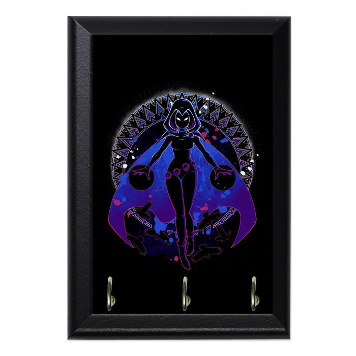 Raven Shadow Key Hanging Plaque - 8 x 6 / Yes