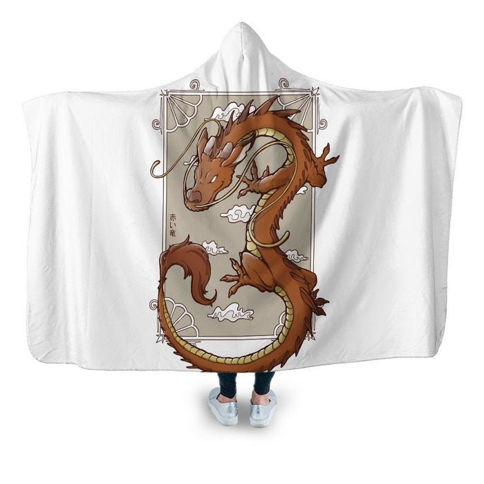 Real Mushu Hooded Blanket - Adult / Premium Sherpa