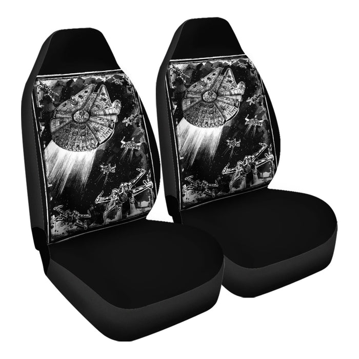 Rebel Assault Black Car Seat Covers - One size