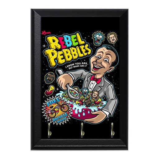 Rebel Pebbles Decorative Wall Plaque Key Holder Hanger - 8 x 6 / Yes