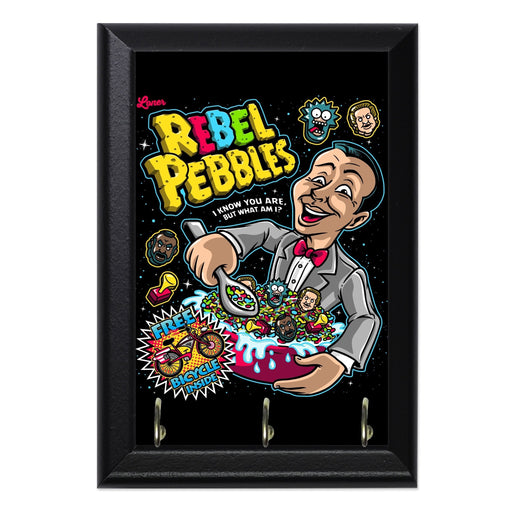 Rebel Pebbles Wall Plaque Key Holder - 8 x 6 / Yes