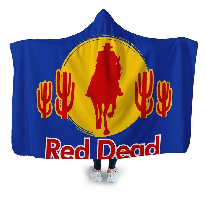 Red Dead Hooded Blanket - Adult / Premium Sherpa