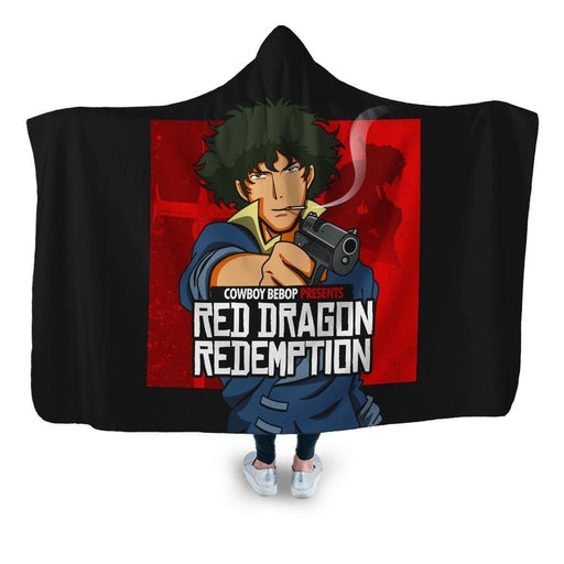 Red Dragon Redemption Hooded Blanket - Adult / Premium Sherpa