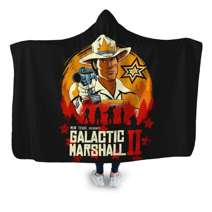 Red Galactic Marshall Ii Hooded Blanket - Adult / Premium Sherpa