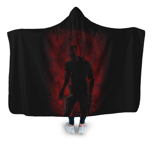 Red Merc Hooded Blanket - Adult / Premium Sherpa