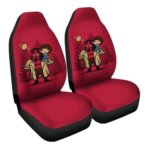 Red Rad Dad Car Seat Covers - One size