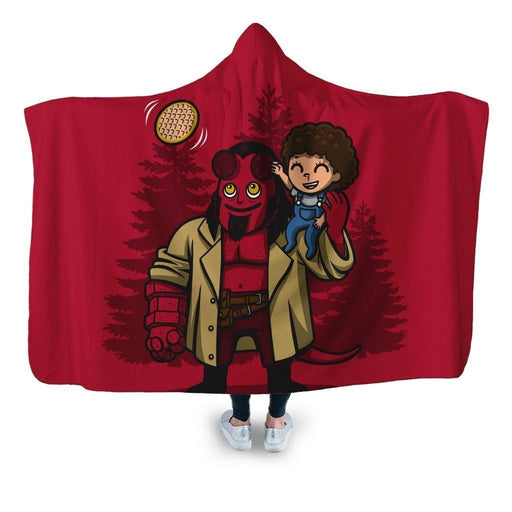 Red Rad Dad Hooded Blanket - Adult / Premium Sherpa