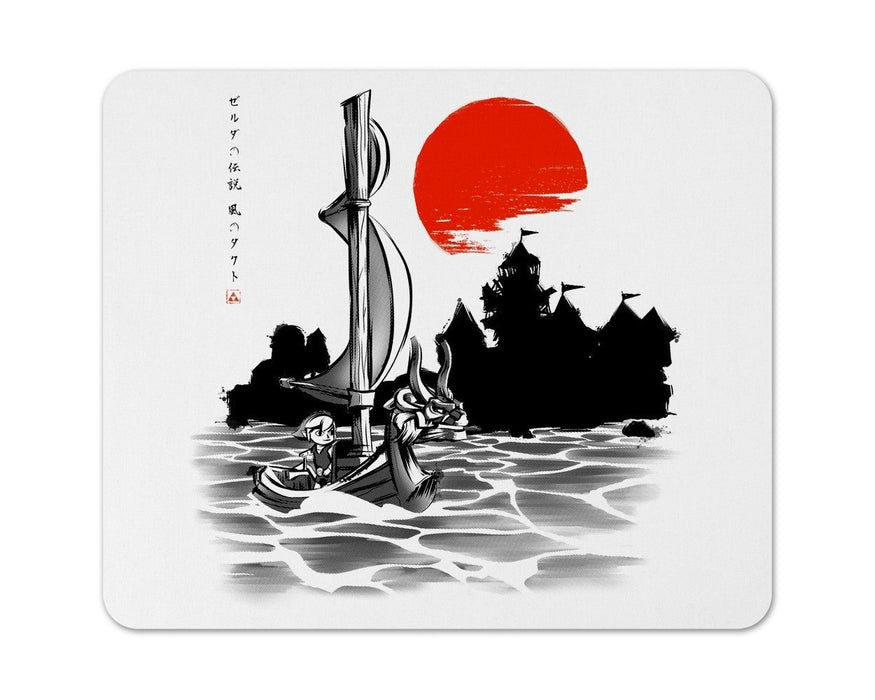 Red Sun Hero Mouse Pad