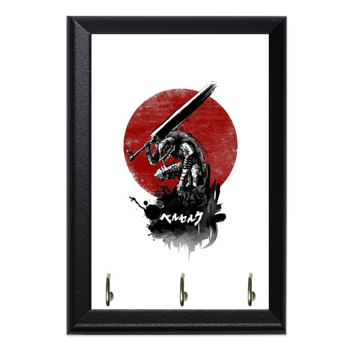 Red Sun Swordsman Key Hanging Plaque - 8 x 6 / Yes