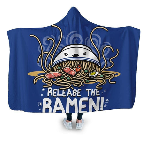 Release The Ramen Hooded Blanket - Adult / Premium Sherpa