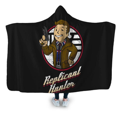 Replicant Hunter Hooded Blanket - Adult / Premium Sherpa