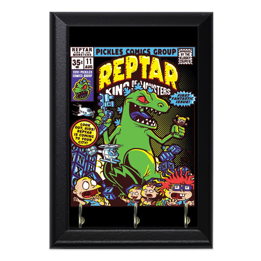 Reptar Comic Wall Plaque Key Holder - 8 x 6 / Yes