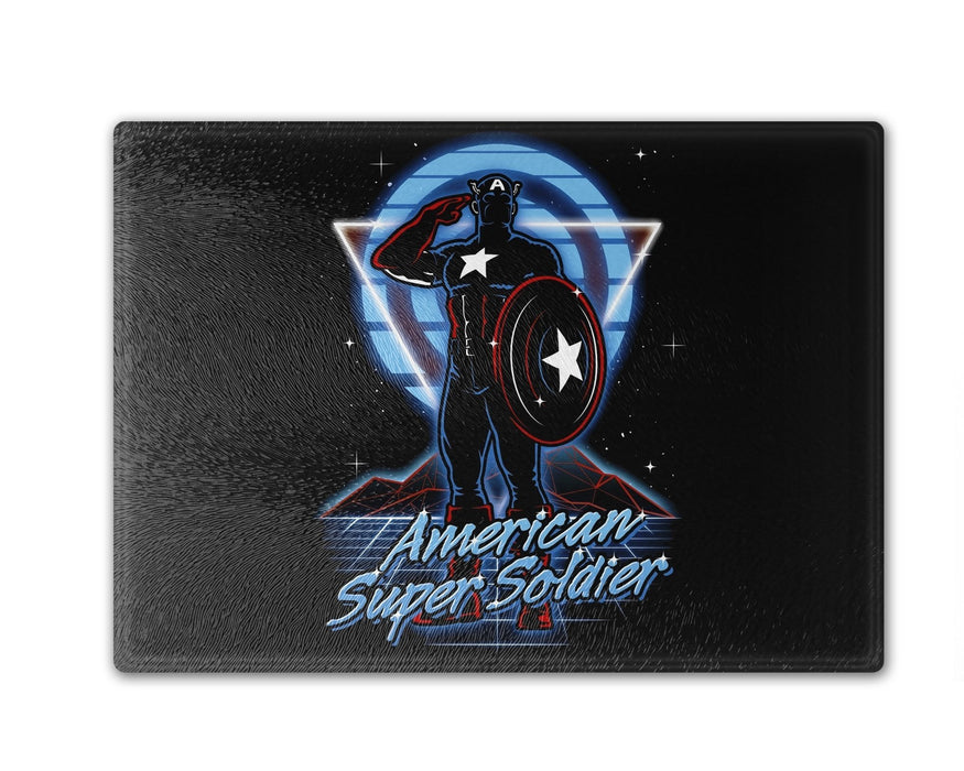 Retro American Super Soldier Cutting Board