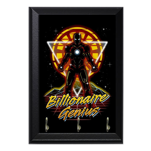 Retro Billionaire Genius Key Hanging Wall Plaque - 8 x 6 / Yes