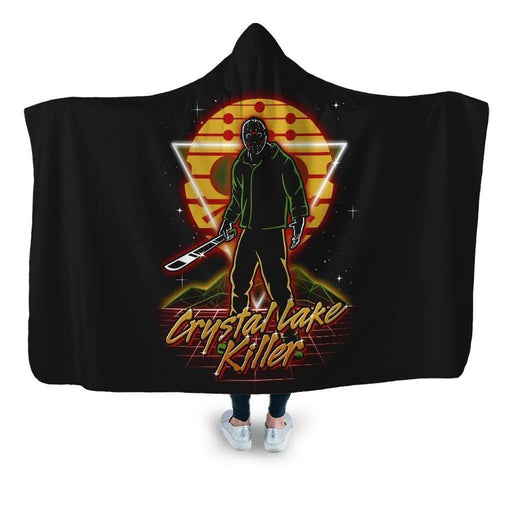 Retro Camper Killer Hooded Blanket - Adult / Premium Sherpa