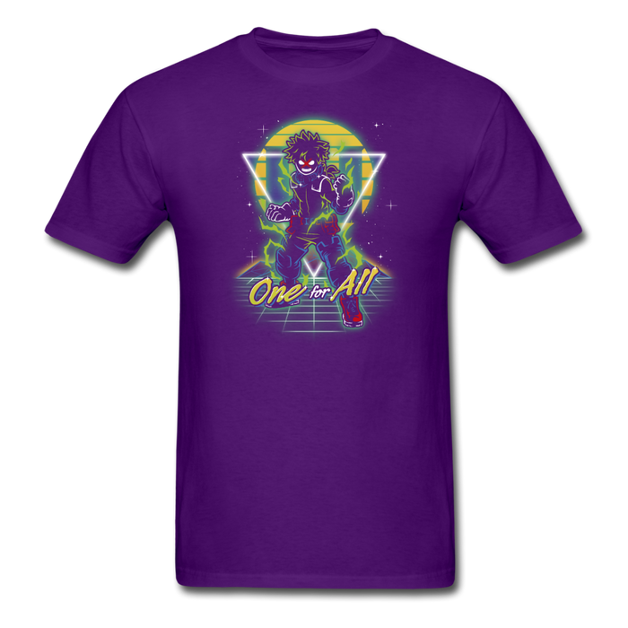 Retro Deku My Hero Academia Unisex Classic T-Shirt - purple / S