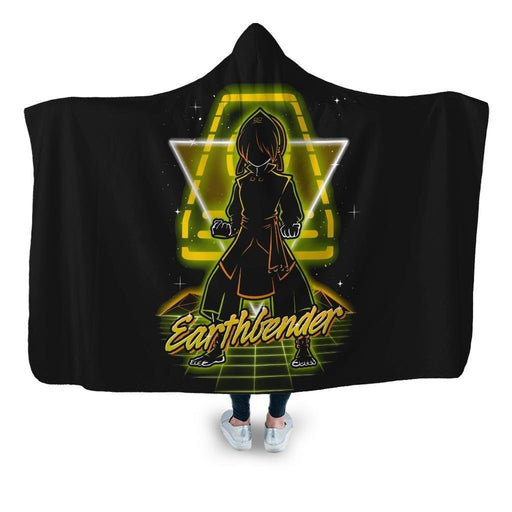 Retro Earthbender Hooded Blanket - Adult / Premium Sherpa