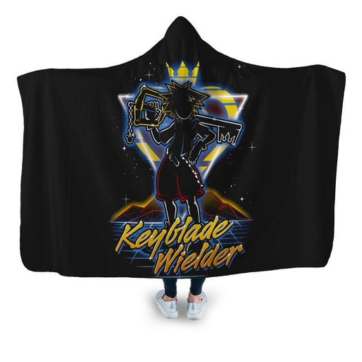 Retro Keybalde Wielder Hooded Blanket - Adult / Premium Sherpa