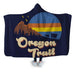 Retro Oregon Trail Hooded Blanket - Adult / Premium Sherpa