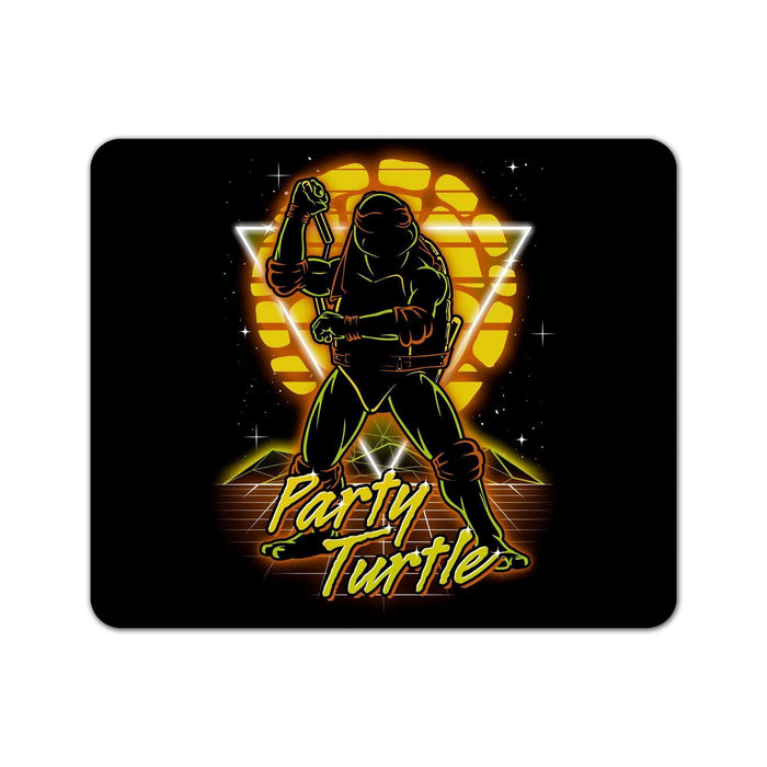 Retro Party Turtle Mouse Pad