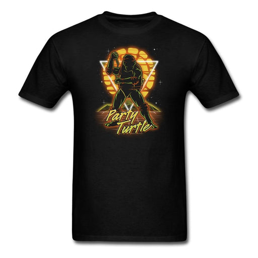 Retro Party Turtle Unisex Classic T-Shirt - black / S