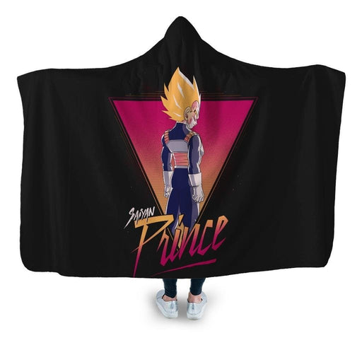 Retro Prince Hooded Blanket - Adult / Premium Sherpa