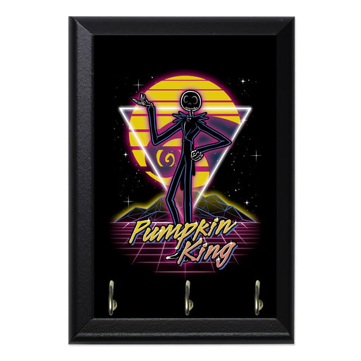 Retro Pumpkin King Key Hanging Wall Plaque - 8 x 6 / Yes