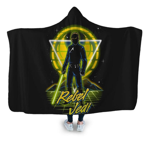 Retro Rebel Jedi v2 Hooded Blanket - Adult / Premium Sherpa