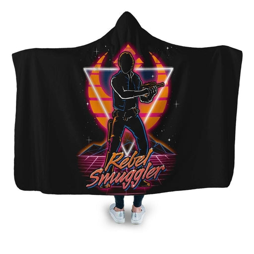 Retro Rebel Smuggler Hooded Blanket - Adult / Premium Sherpa