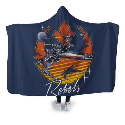 Retro Rebels Hooded Blanket - Adult / Premium Sherpa