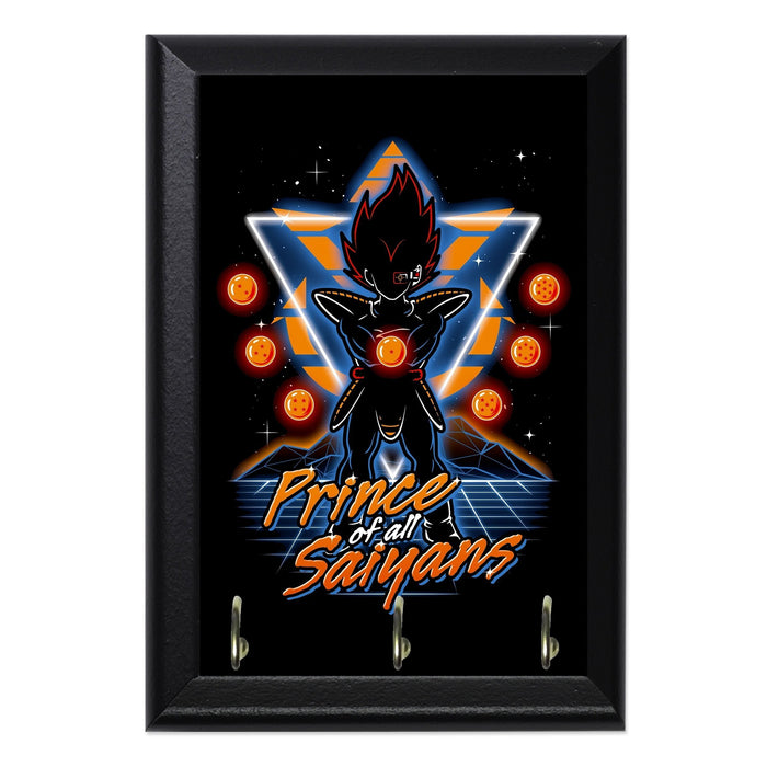Retro Saiyan Prince Key Hanging Wall Plaque - 8 x 6 / Yes